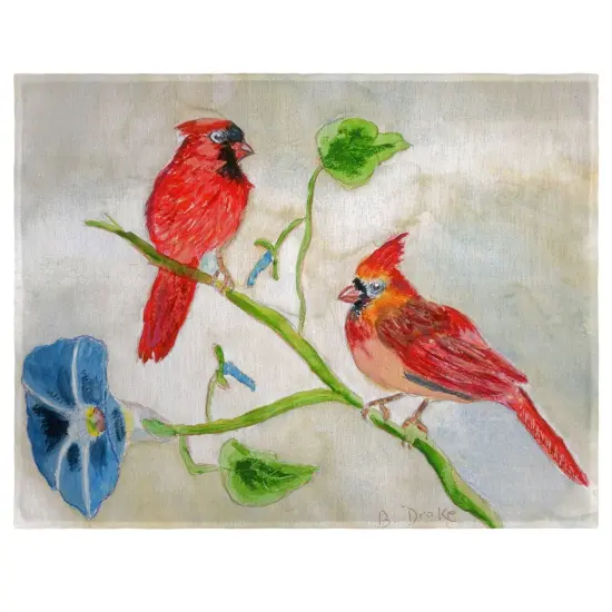 Betsy Drake Betsy's Cardinals Place Mat Set of 4 {1}