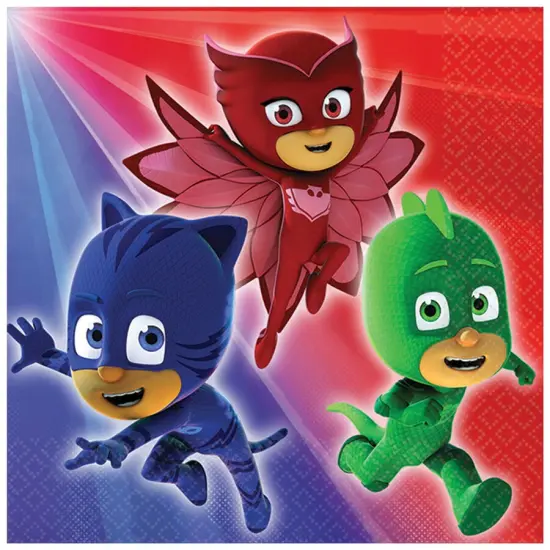 PJ Masks Beverage Napkins, 16ct {1}