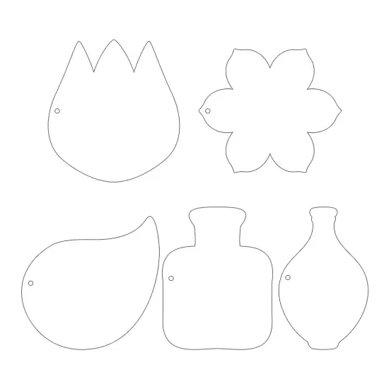 P13 Light Chipboard Album Base With Papers 6"X6"-Mix and Match, Flowerish {5}