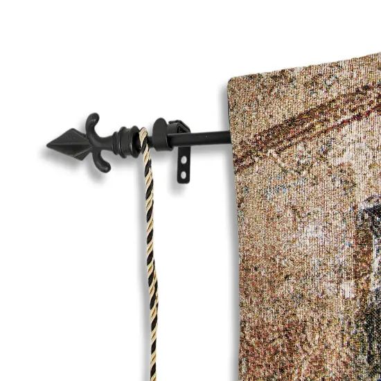 Paris Forgotten Tapestry Wall Hanging with Decorative Rod 52 In. X 35.5 In. {3}