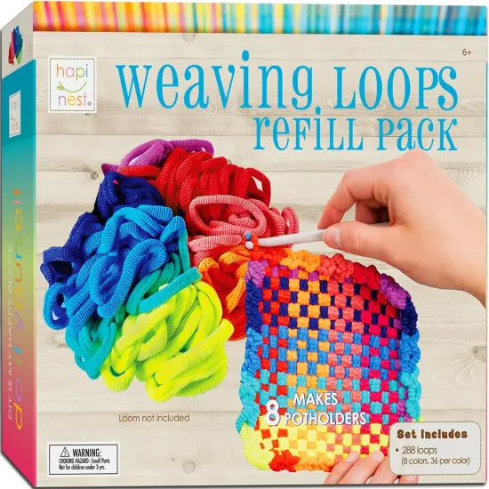 Make Your Own Potholders Weaving Loom Kit Arts and Crafts Kit for Kids Girls and Boys Ages 6 7 8 9 10 11 12 13 Years Old and Up Loom Refill {1}