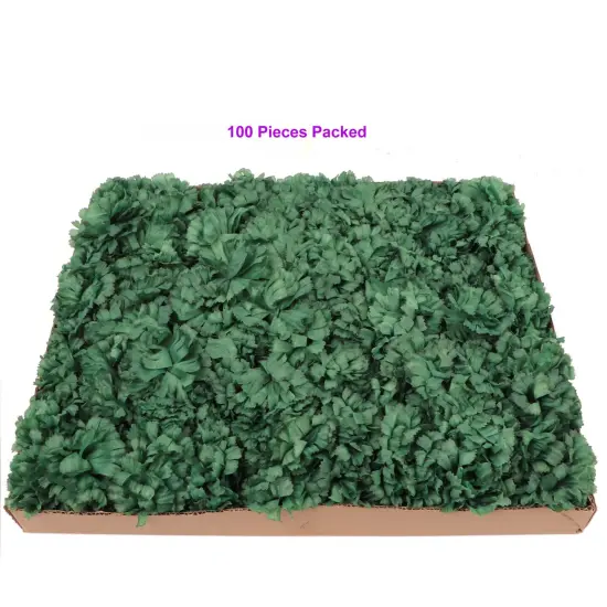 LGBT Carnation Picks: Set of 100, 3.5" Wide, Silk Flowers, Floral Home by Artificial Flowers Green {3}