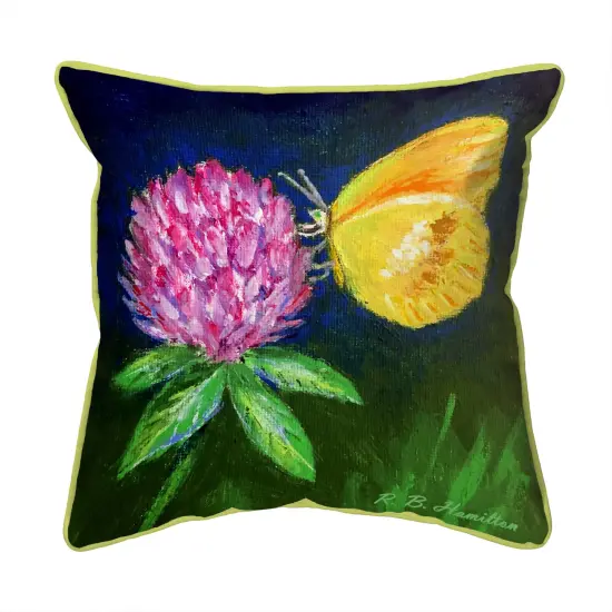 Sulphur Butterfly Pillow - Corded Indoor/Outdoor - 22x22 - Drake Multicolor {1}