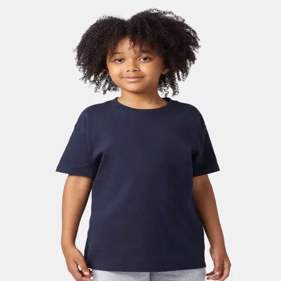 Champion&reg; Youth Tagless T-Shirt Navy {2}