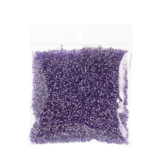 Miyuki Delica 50g Silver Lined Glass Beads, 11/0 Purple (DB1347) {2}
