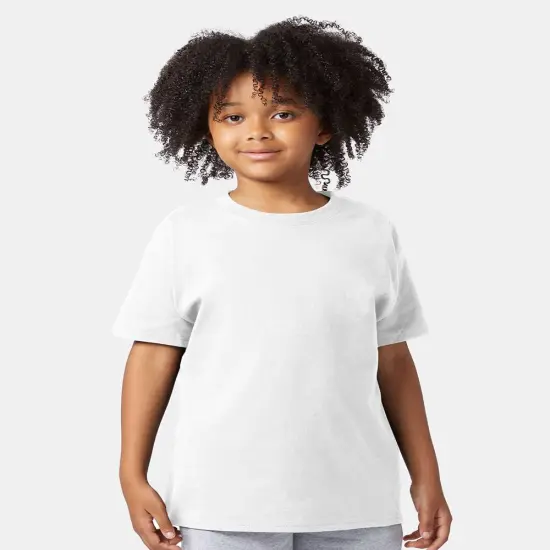 Champion&reg; Youth Tagless T-Shirt White {1}