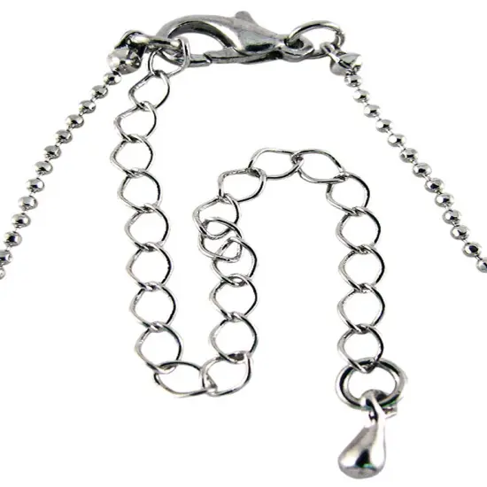 Rhinestone Encrusted Teddy Bear Pendant / Necklace AB {4}