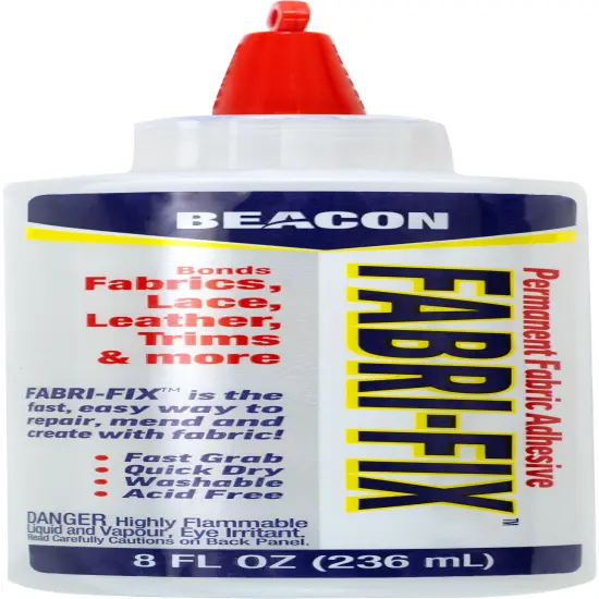 Beacon Fabri-Fix Permanent Fabric Adhesive-8oz {1}