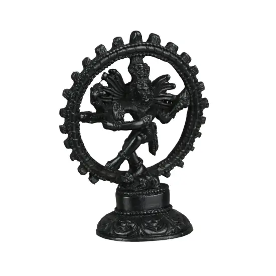 Hindu God Nataraja Dancing Shiva Ebony Finished Statue Natraj {1}