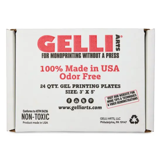 Gelli Arts Gel Printing Plates - Class Pack, 3" x 5", Rectangle, Pkg of 24 {1}