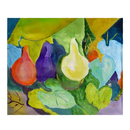 Betsy Drake Gourds Throw Multicolor {1}