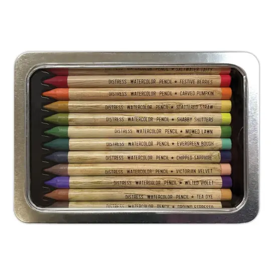 Tim Holtz Distress Watercolor Pencil 12/Pkg-Set 4 {2}