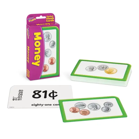 Money Pocket Flash Cards, 6 Packs {3}