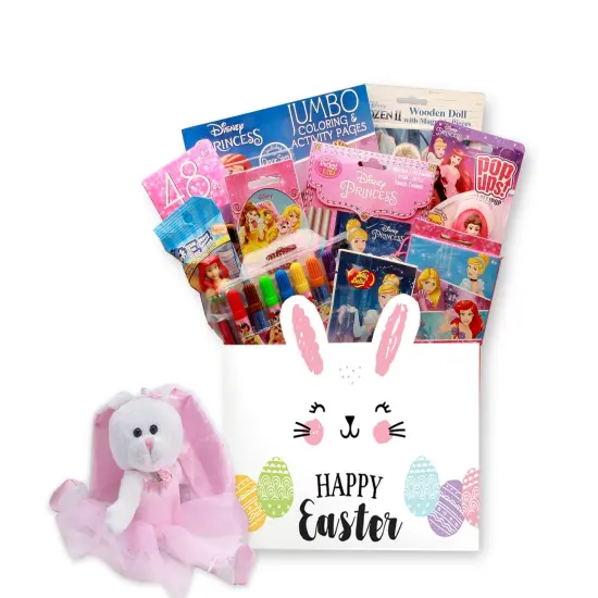 GBDS Easter Gift Basket - Disney Princess Easter Gift Box w- Easter Bunny Plush {1}