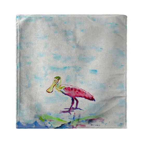 Betsy Drake Betsy's Pink Spoonbill Kitchen Towel {1}