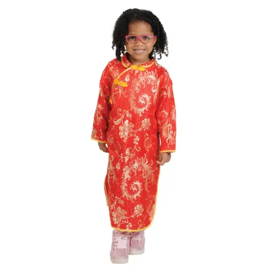 Kaplan Early Learning Company Festive Multiethnic Chinese Cheongsam Girl Garment {1}