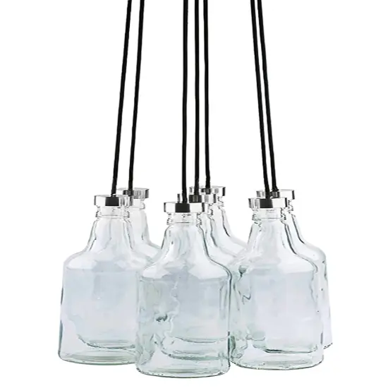Leitmotiv BottLED Glass 7 Bottle Hanging Pendant Lamp {1}