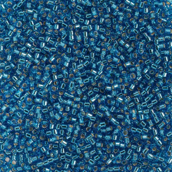 Miyuki Delica 50g Silver Lined Glass Beads, 11/0 Capri Blue (DB0149) {1}