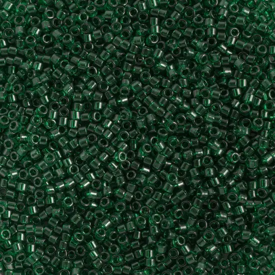 Miyuki Delica 50g Transparent Glass Beads, 11/0 Dark Emerald DB0713 {1}
