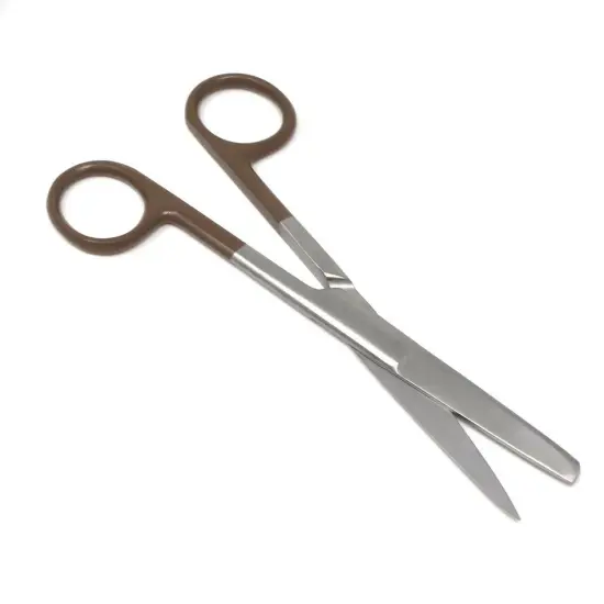 Craft Scissors MultiPurpose Decorative Scrapbooking Sharp for DIY Kid's Projects Brown {1}