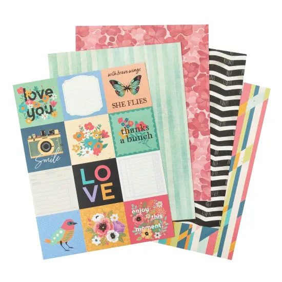 American Crafts Single-Sided Paper Pad 6"X8" 36/Pkg-April And Ivy {5}