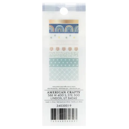 American Crafts Hello Little Boy Washi Tape-8 Pieces {2}