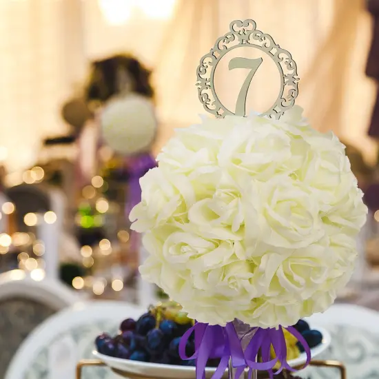 50-Pack: Cream White Silk Rose Picks with 8" Stems and 3" Blooms for DIY Floral Arrangements &ndash; Floral Home by Artificial Flowers {5}