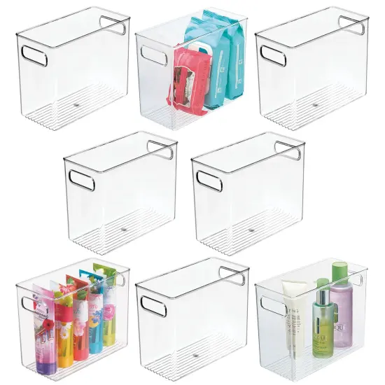 mDesign Plastic Bathroom Vanity Storage Organizer Bin with Handles {1}