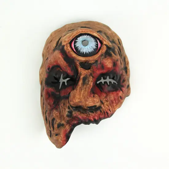 Ghoulish Cyclops Half Mask Creepy Zombie Horror Halloween Costume Head Accessory {4}