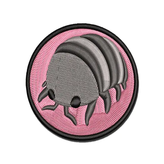 Isopod Woodlice Roly Poly Pill Potato Bug Multi-Color Embroidered Iron-On or Hook & Loop Patch Applique {1}