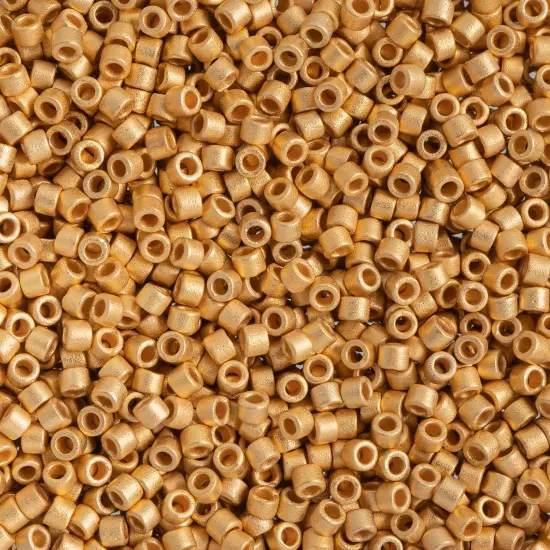 Miyuki Delica 3.3g Gold 24kt Glass Beads, 11/0 Bright Matt (DB0331) {1}
