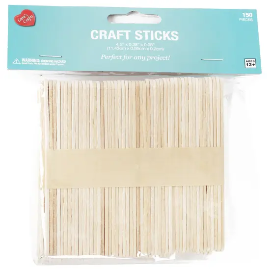 CousinDIY Craft Sticks 150/Pkg-Natural 4.5" {1}