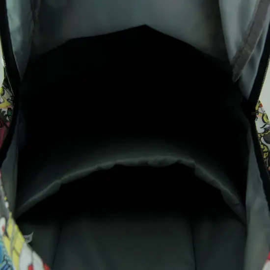 Colorful Cartoon Monster Mass Canvas Backpack {4}