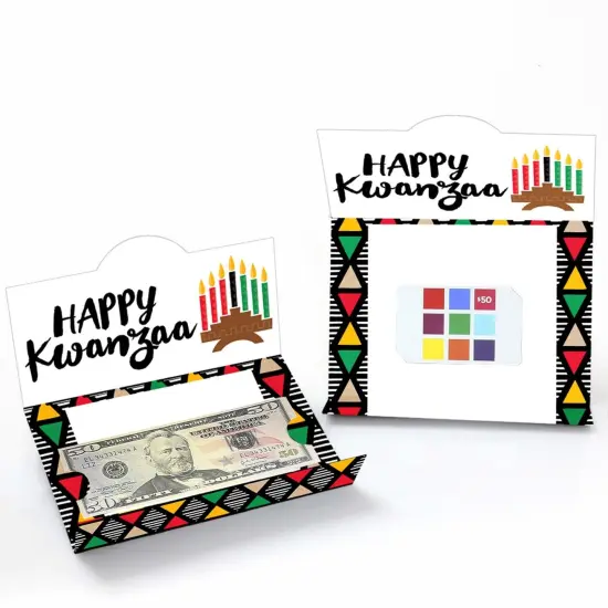 Big Dot of Happiness Happy Kwanzaa - Money and Gift Card Holders - Set of 8 {3}