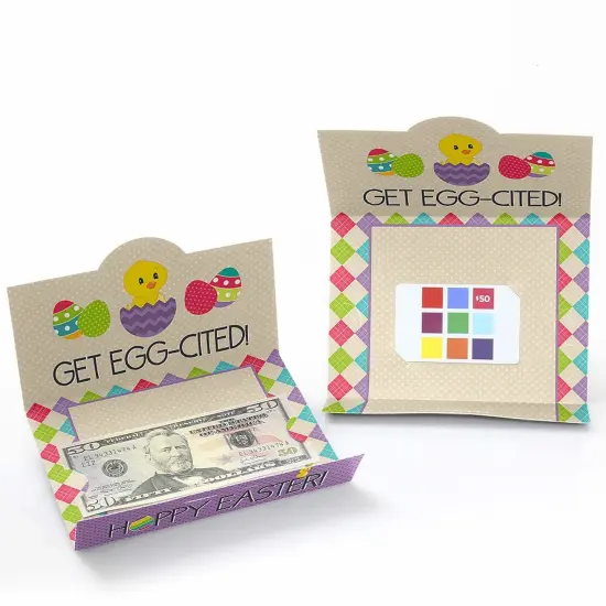 Big Dot of Happiness Hippity Hoppity - Easter Bunny Party Money and Gift Card Holders - Set of 8 {3}