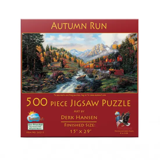 Sunsout Autumn Run 500 pc Jigsaw Puzzle 26213 {4}