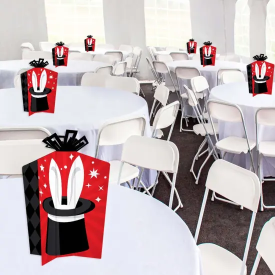 Big Dot of Happiness Ta-Da, Magic Show - Table Decorations - Magical Birthday Party Fold and Flare Centerpieces - 10 Count {6}