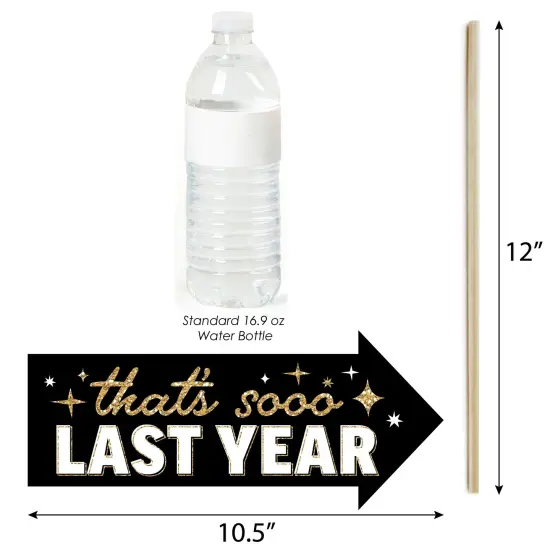 Big Dot of Happiness Funny Hello New Year - NYE Party Photo Booth Props Kit - 10 Piece {4}