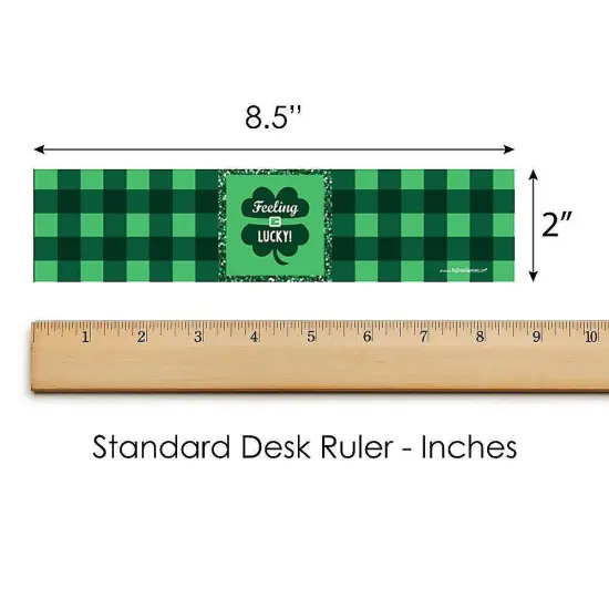 Big Dot of Happiness St. Patrick's Day - Saint Paddy's Day Party Water Bottle Sticker Labels - Set of 20 {6}