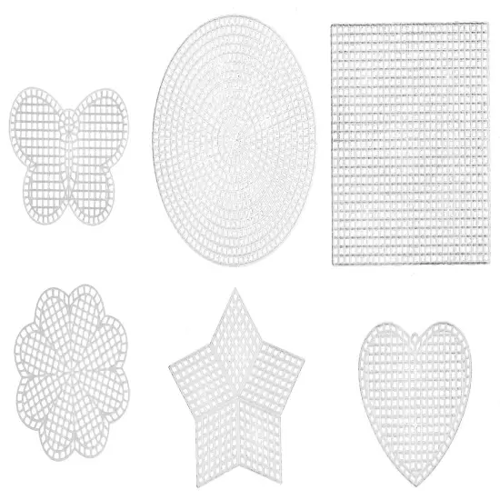Janlynn Plastic Canvas Shapes Variety Pack - 6 Shapes, 12 Total Pieces {3}