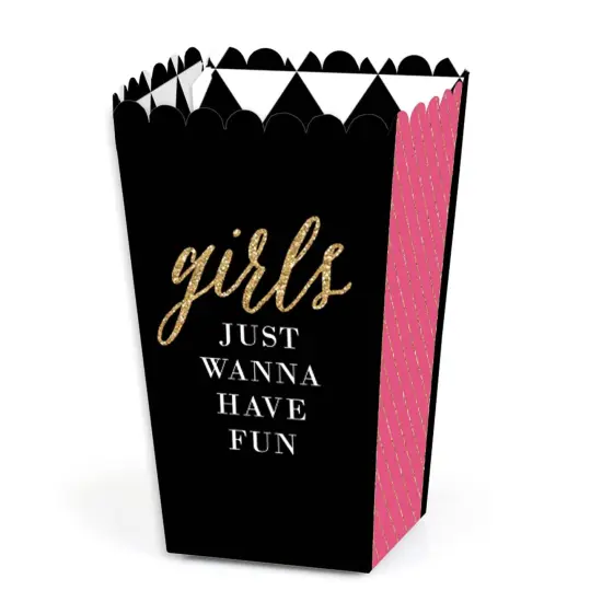 Big Dot of Happiness Girls Night Out - Bachelorette Party Favor Popcorn Treat Boxes - Set of 12 {1}