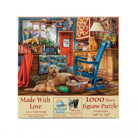 Sunsout Made With Love 1000 pc Jigsaw Puzzle 29760 {4}