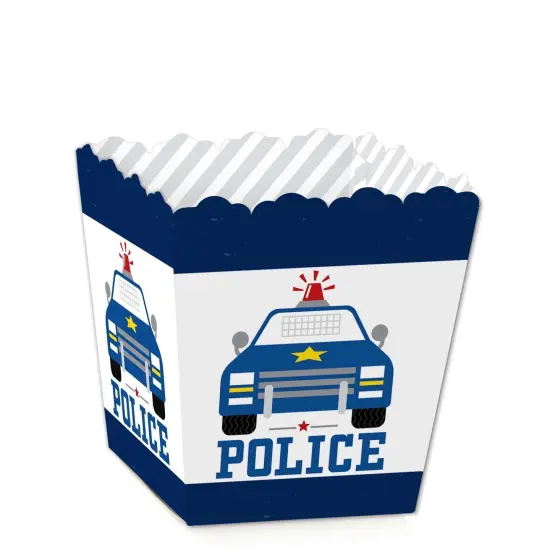 Big Dot of Happiness Calling All Units - Police - Party Mini Favor Boxes - Cop Birthday Party or Baby Shower Treat Candy Boxes - Set of 12 {1}