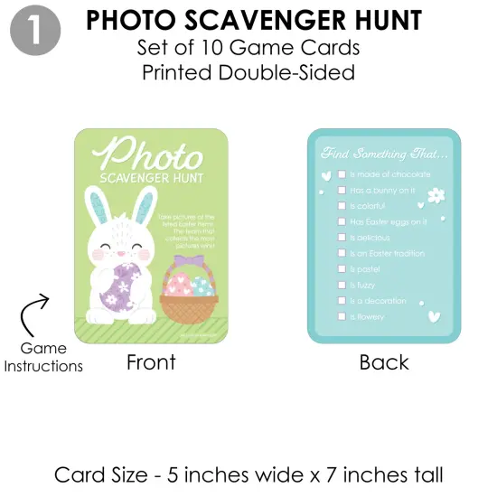 Big Dot of Happiness Spring Easter Bunny - 4 Happy Easter Party Games - 10 Cards Each - Gamerific Bundle {6}