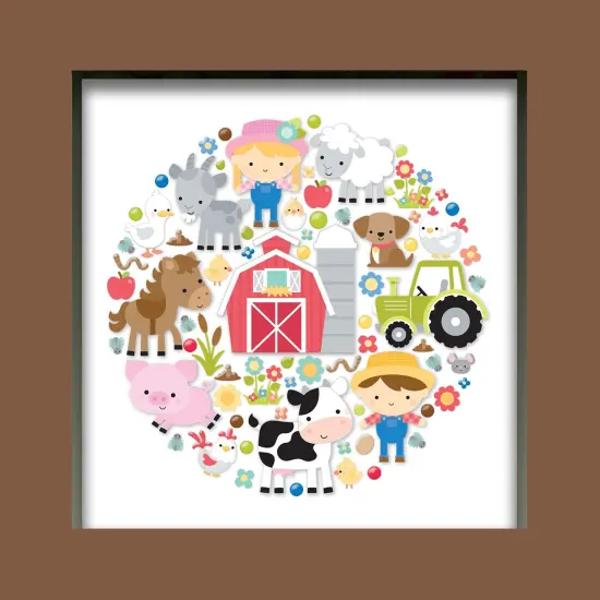 Doodlebug Design Shadow Box Insert Kit-Down On The Farm {3}