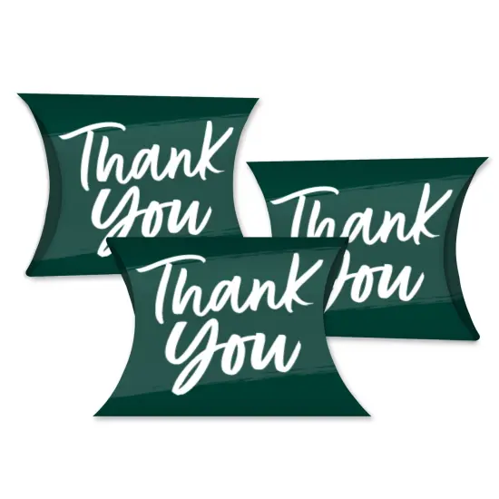 Big Dot of Happiness Emerald Elegantly Simple - Favor Gift Boxes - Guest Party Favors Petite Pillow Boxes - Set of 20 {1}