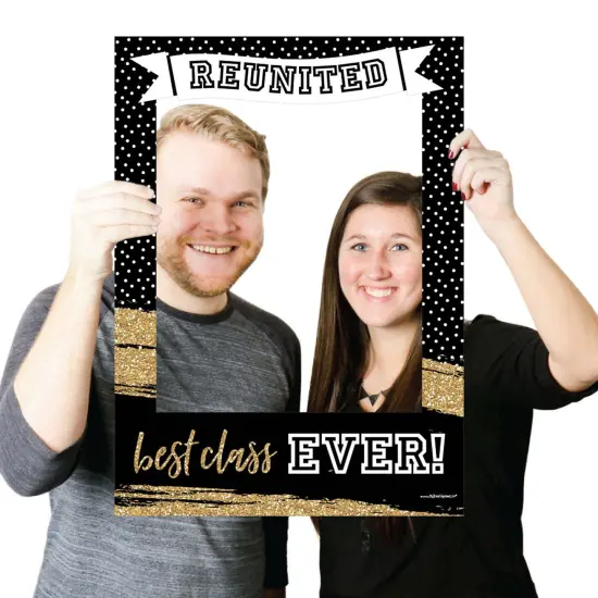 Big Dot of Happiness Reunited - School Class Reunion Party Selfie Photo Booth Picture Frame & Props - Printed on Sturdy Material {4}