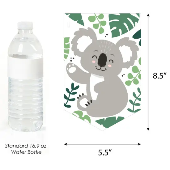 Big Dot of Happiness Koala Cutie - Bear Baby Shower Bunting Banner - Party Decorations - Welcome Baby {3}