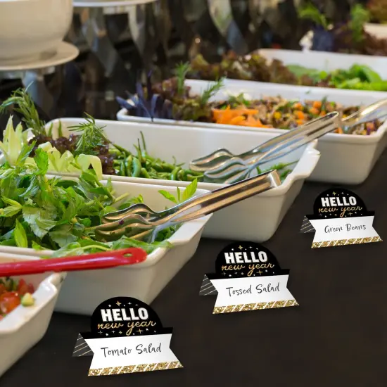 Big Dot of Happiness Hello New Year - NYE Party Tent Buffet Card - Table Setting Name Place Cards - Set of 24 {4}