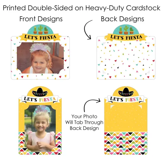 Big Dot of Happiness Let's Fiesta - Fiesta Picture Centerpiece Sticks - Photo Table Toppers - 15 Pieces {7}